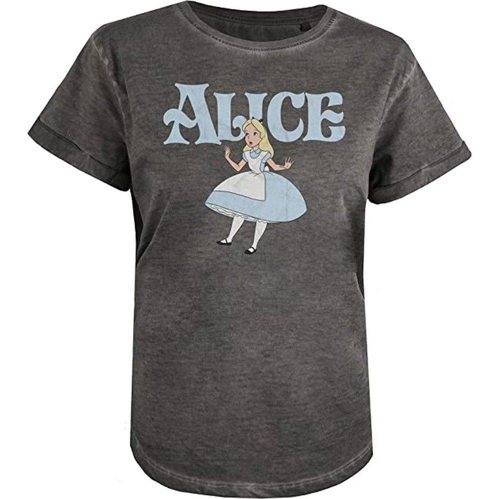 Tshirt Damen Charcoal Black S von Alice in Wonderland