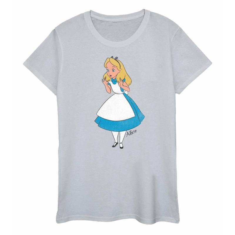 Alice in Wonderland - TShirt, für Damen, Grau, Größe L von Alice in Wonderland