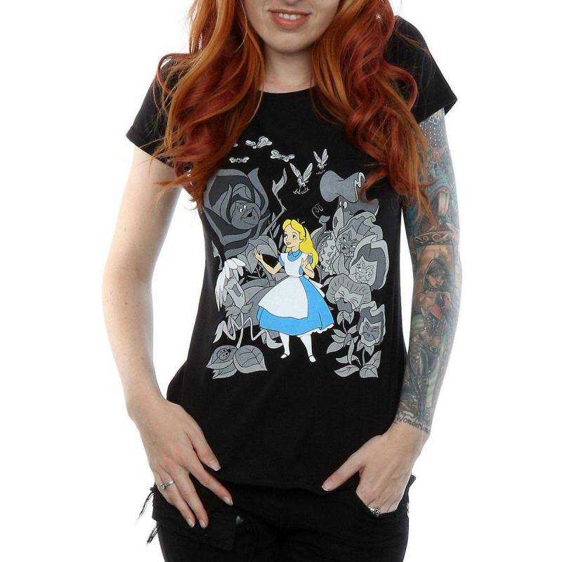 Tshirt Damen Schwarz L von Alice in Wonderland