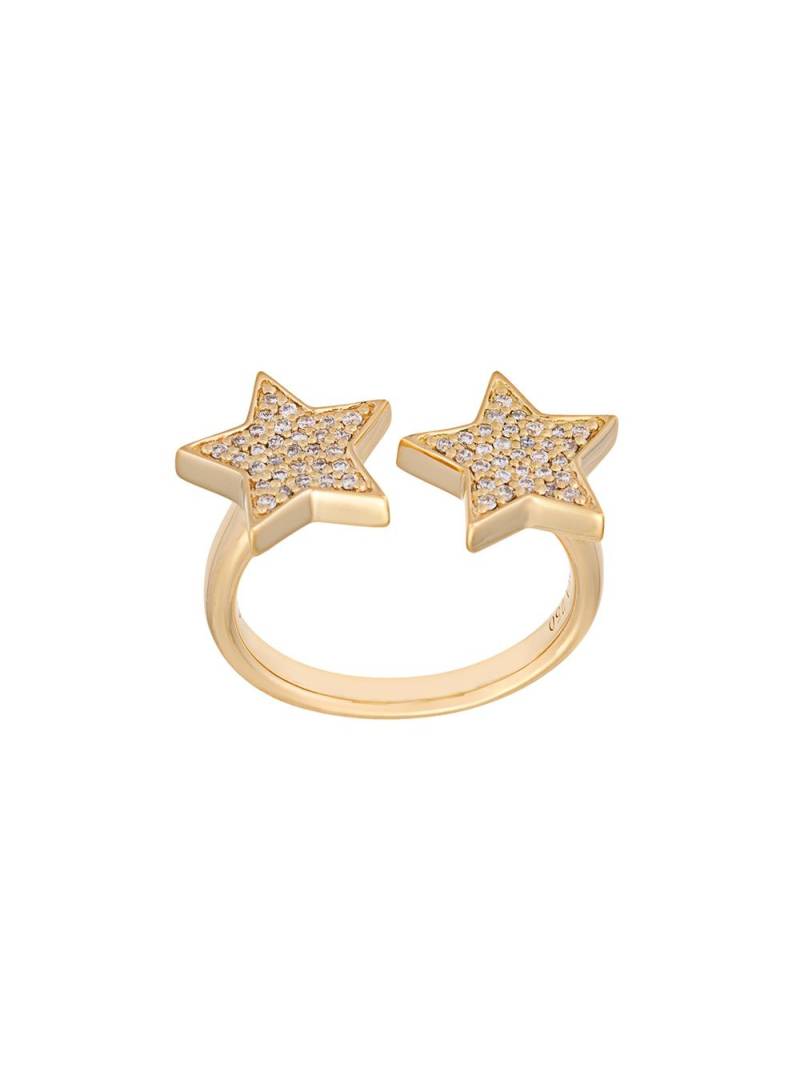 ALINKA 'Stasia' diamond double star ring - Metallic von ALINKA