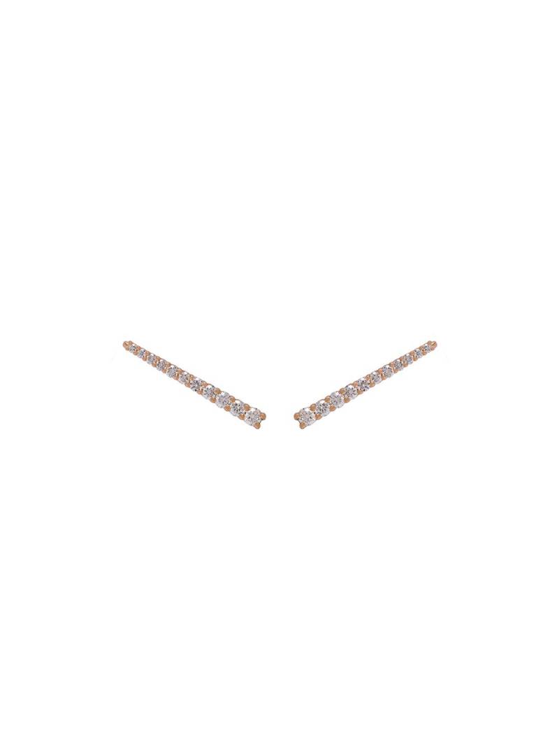 ALINKA 18kt rose gold VERA diamond cuff earrings - Metallic von ALINKA