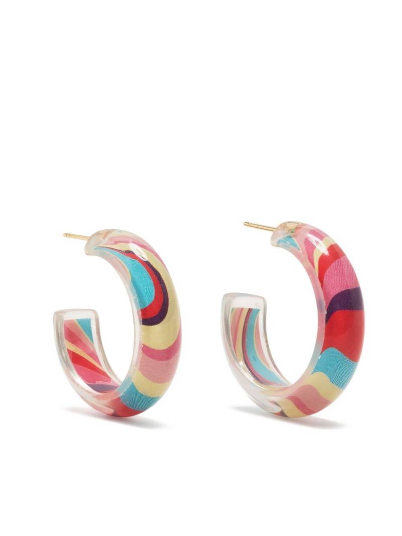 Alison Lou Small Jelly Hoop earrings - Multicolour von Alison Lou