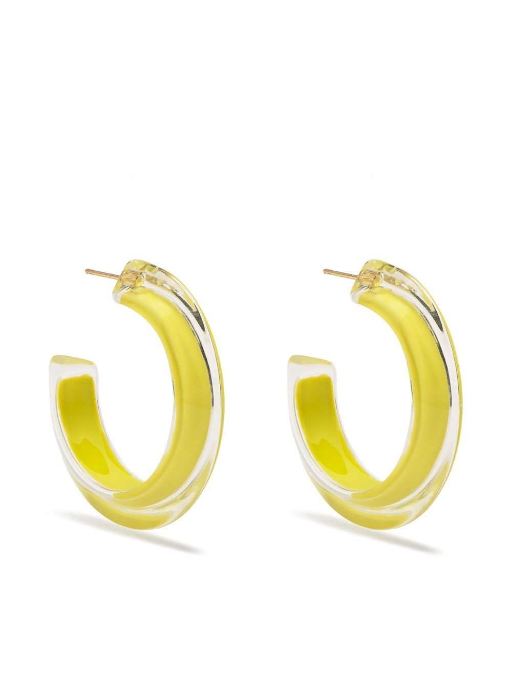 Alison Lou Small Jelly Hoop earrings - Yellow von Alison Lou