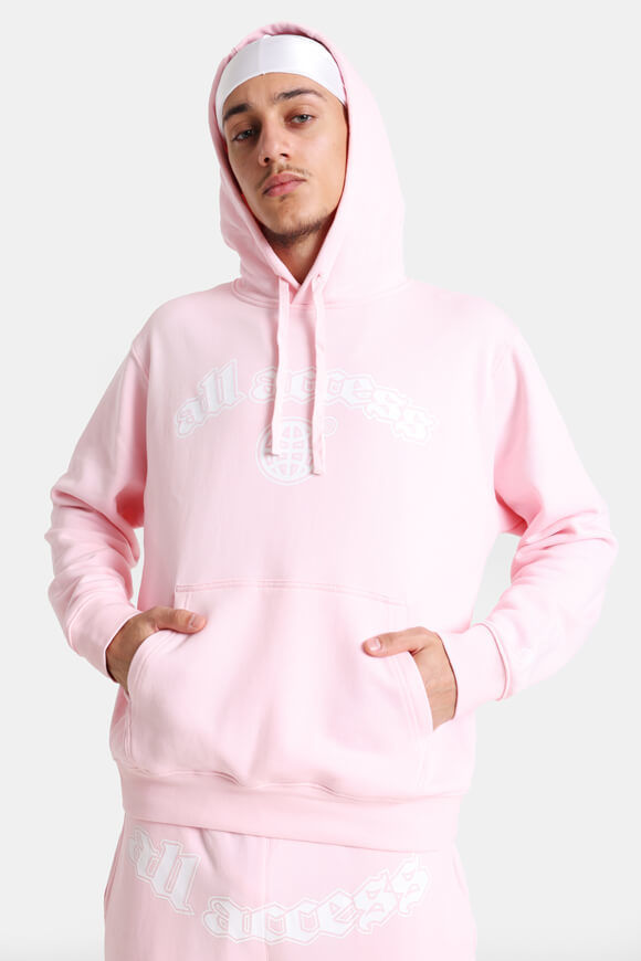 All Access Kapuzensweatshirt | Rosa + Weiss | Herren  | L von All Access