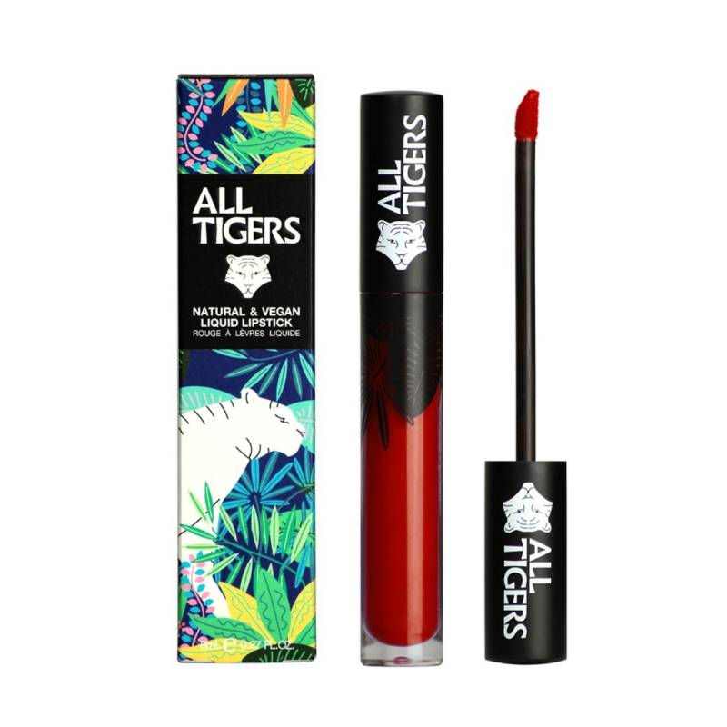 All Tigers Lips - Liquid Lipstick matt vegan und natürlich Bordeauxrot von All Tigers