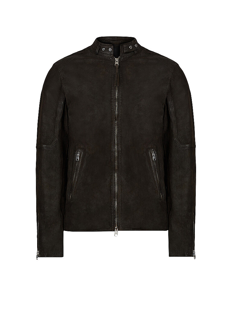 ALLSAINTS Lederjacke CORA grau | M von AllSaints