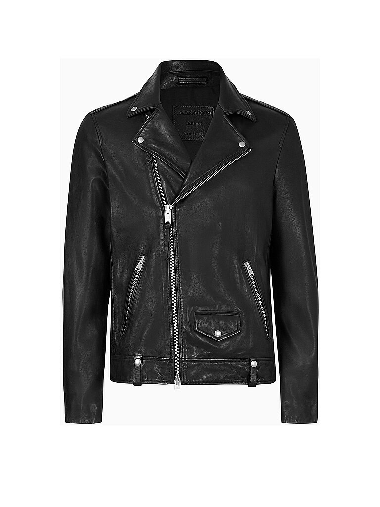 ALLSAINTS Lederjacke Milo schwarz | L von AllSaints