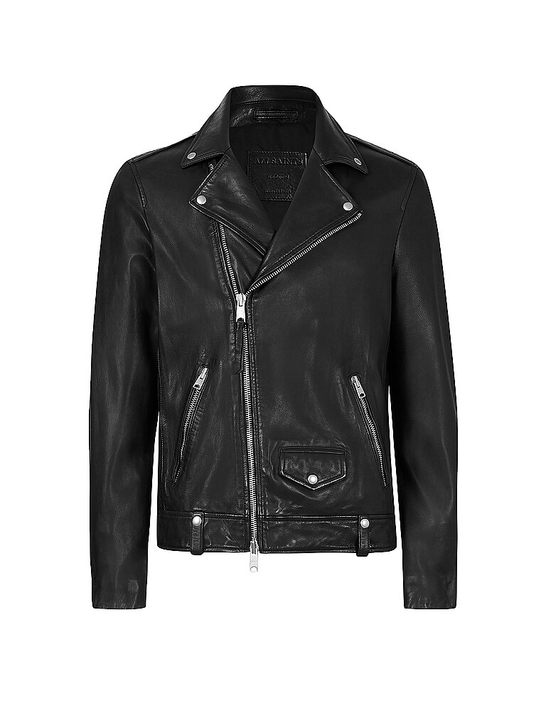 ALLSAINTS Lederjacke Milo schwarz | L von AllSaints