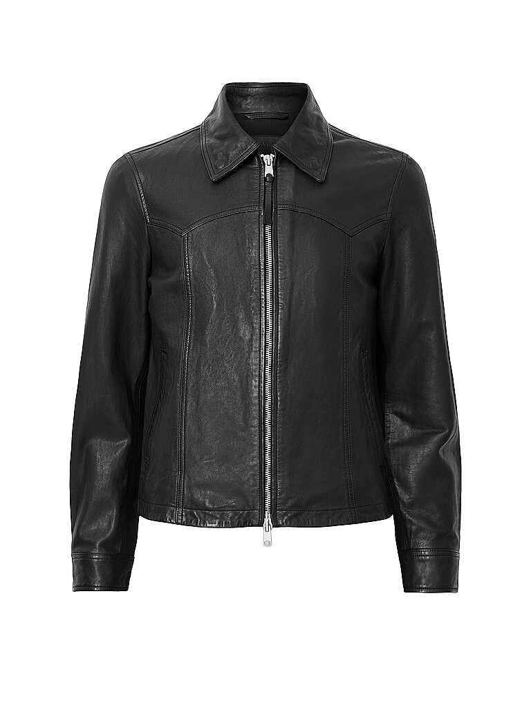 ALLSAINTS Lederjacke NELLCOT schwarz | XL von AllSaints