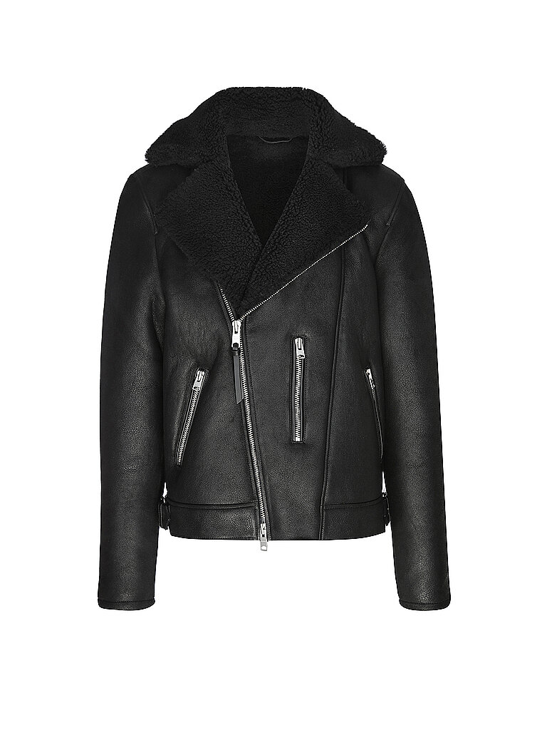 ALLSAINTS Lederjacke XENA schwarz | M von AllSaints