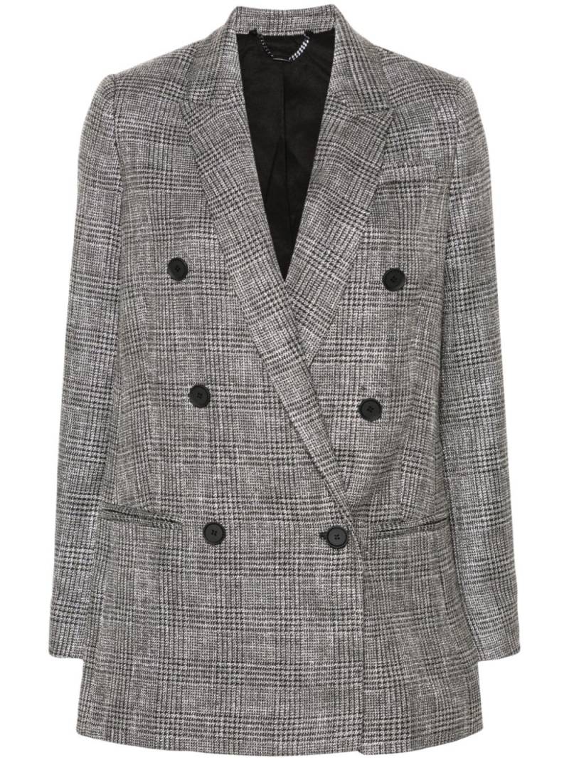 AllSaints Astrid Prince of Wales-check blazer - Grey von AllSaints