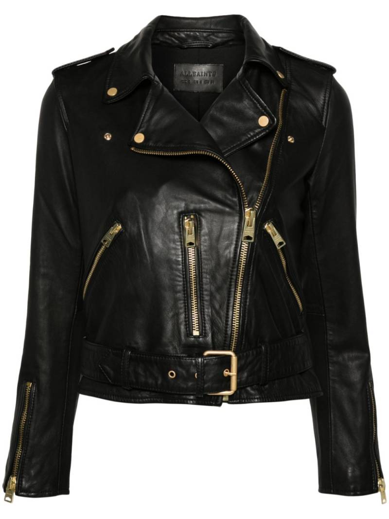 AllSaints Balfern biker jacket - Black von AllSaints