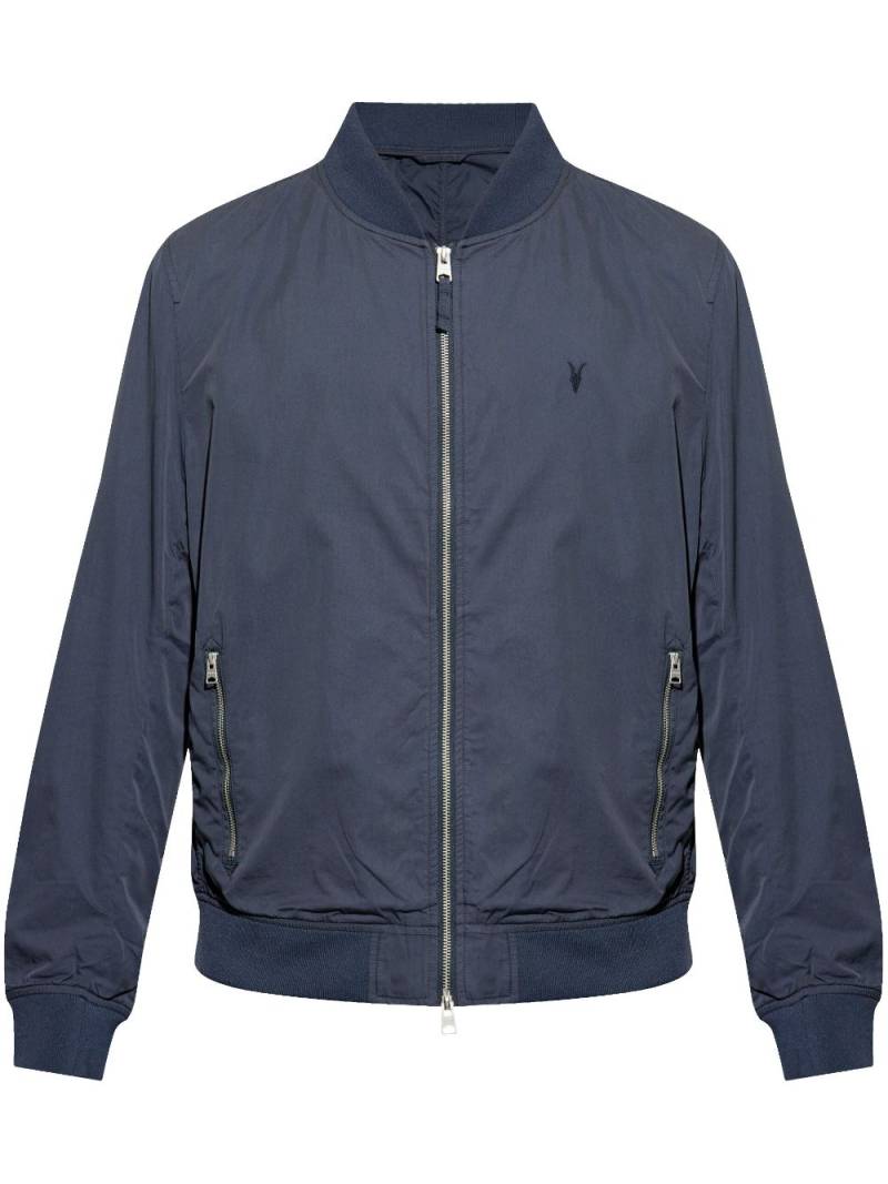 AllSaints Bassett Ramskull bomber jacket - Blue von AllSaints