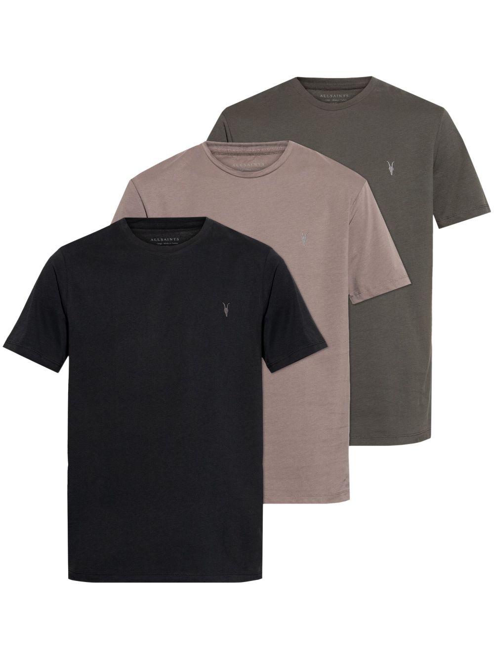 AllSaints Brace T-shirts (set of three) - Brown von AllSaints