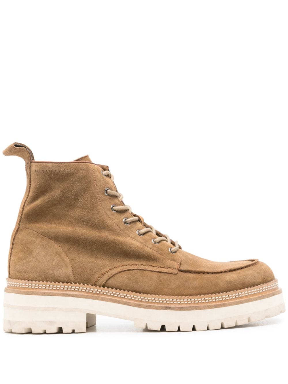 AllSaints Castle lace-up suede boots - Brown von AllSaints