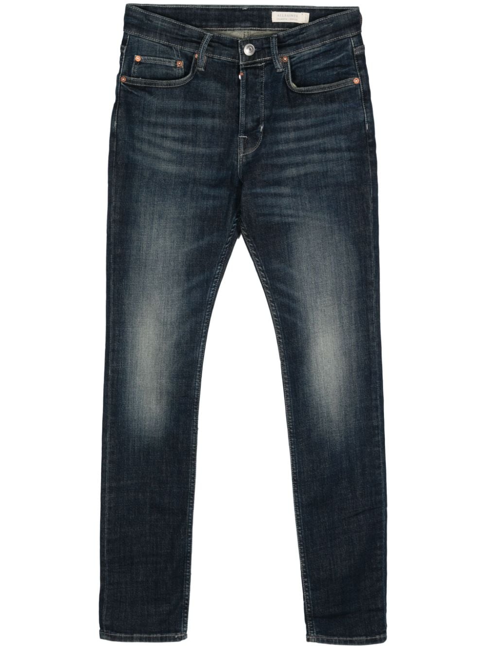 AllSaints Cigarette mid-rise skinny jeans - Blue von AllSaints