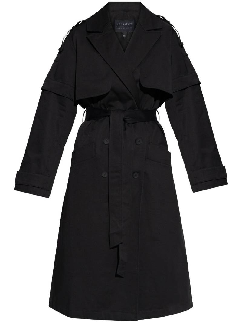 AllSaints Clyde trench coat - Black von AllSaints