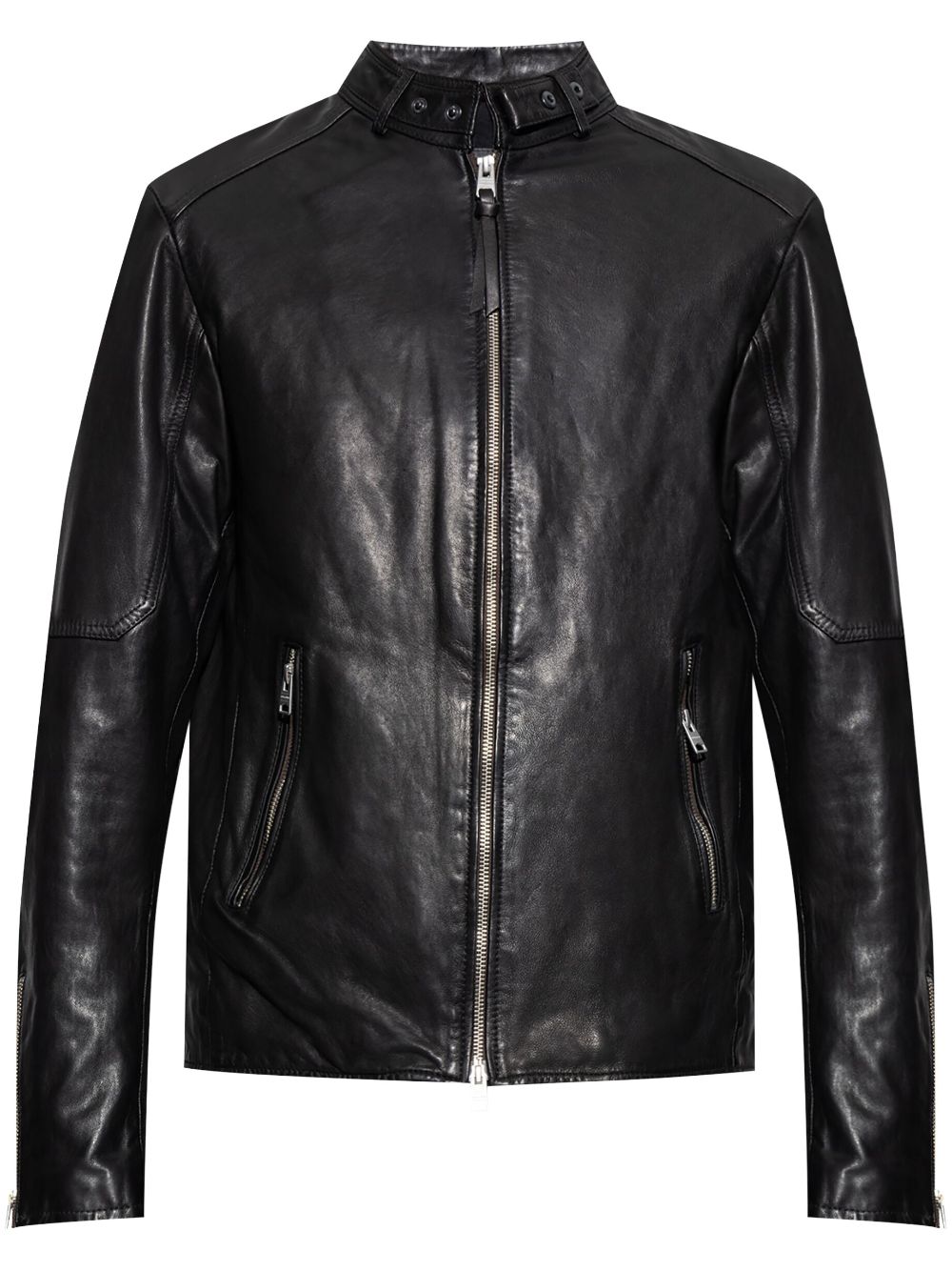 AllSaints Cora leather jacket - Black von AllSaints