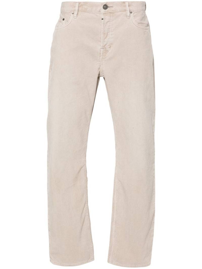 AllSaints Curtis corduroy straight-leg trousers - Grey von AllSaints