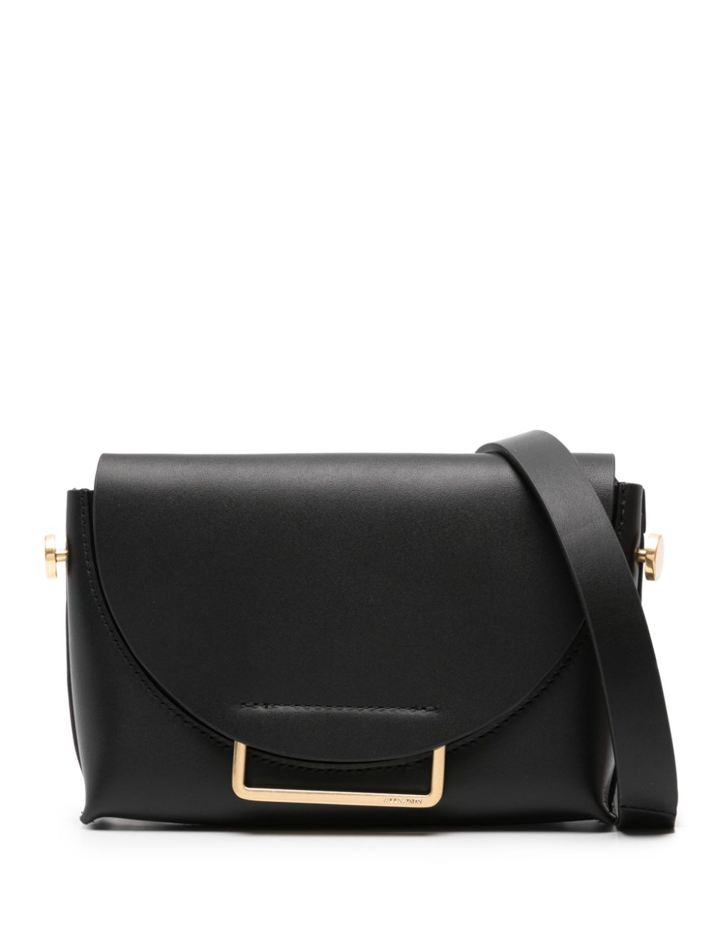 AllSaints Francine leather crossbody bag - Black von AllSaints