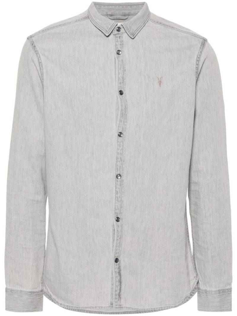 AllSaints Gleason denim shirt - Grey von AllSaints