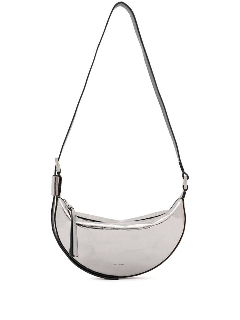 AllSaints Half Moon cross body bag - Silver von AllSaints