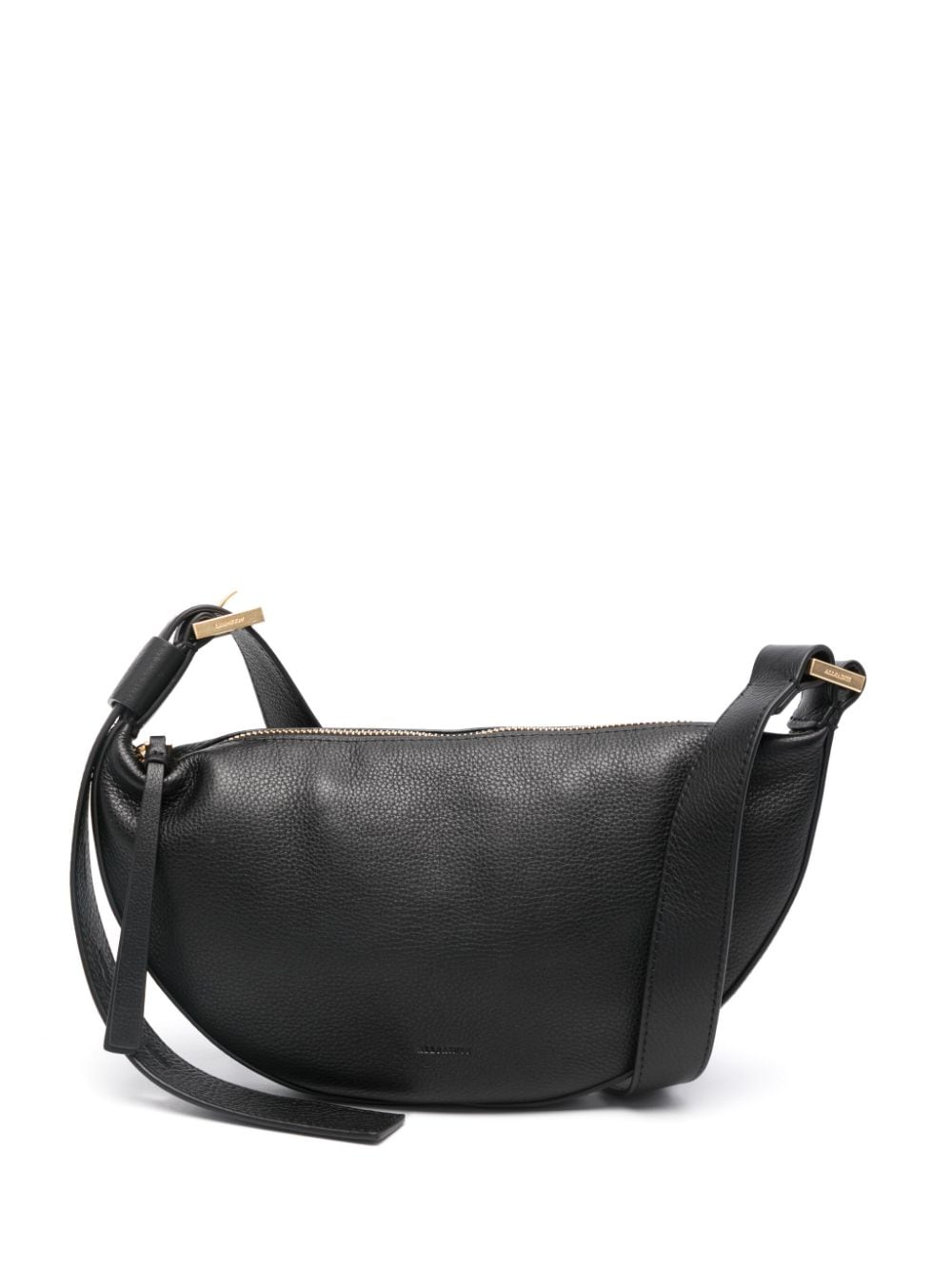 AllSaints Half Moon leather crossbody bag - Black von AllSaints