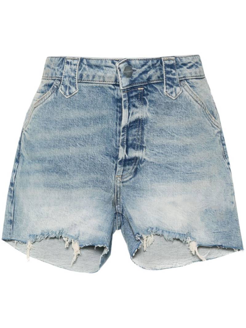 AllSaints Idaho mid-rise denim shorts - Blue von AllSaints