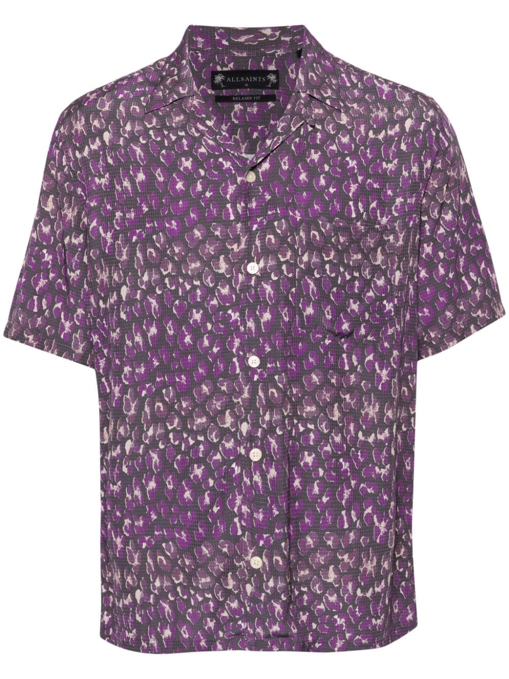 AllSaints Ikuma leopard-print shirt - Purple von AllSaints