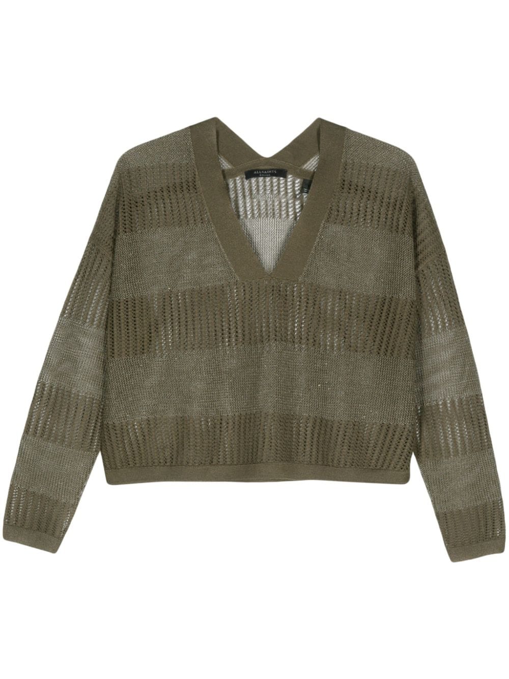 AllSaints Misha open-knit jumper - Green von AllSaints