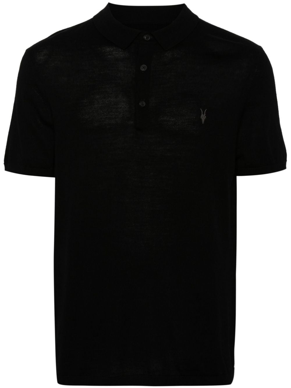 AllSaints Reform wool polo jumper - Black von AllSaints