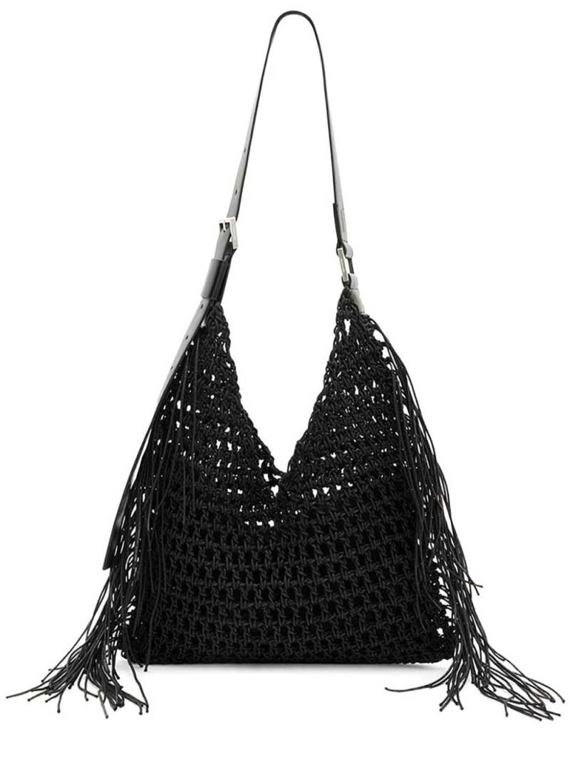 AllSaints Sabine Crochet shoulder bag - Black von AllSaints