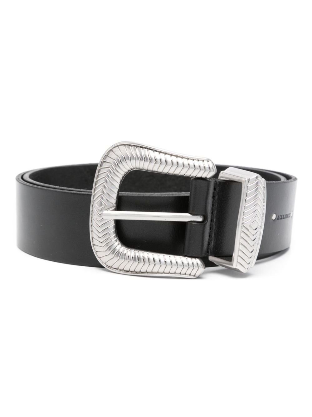 AllSaints Skylar leather belt - Black von AllSaints