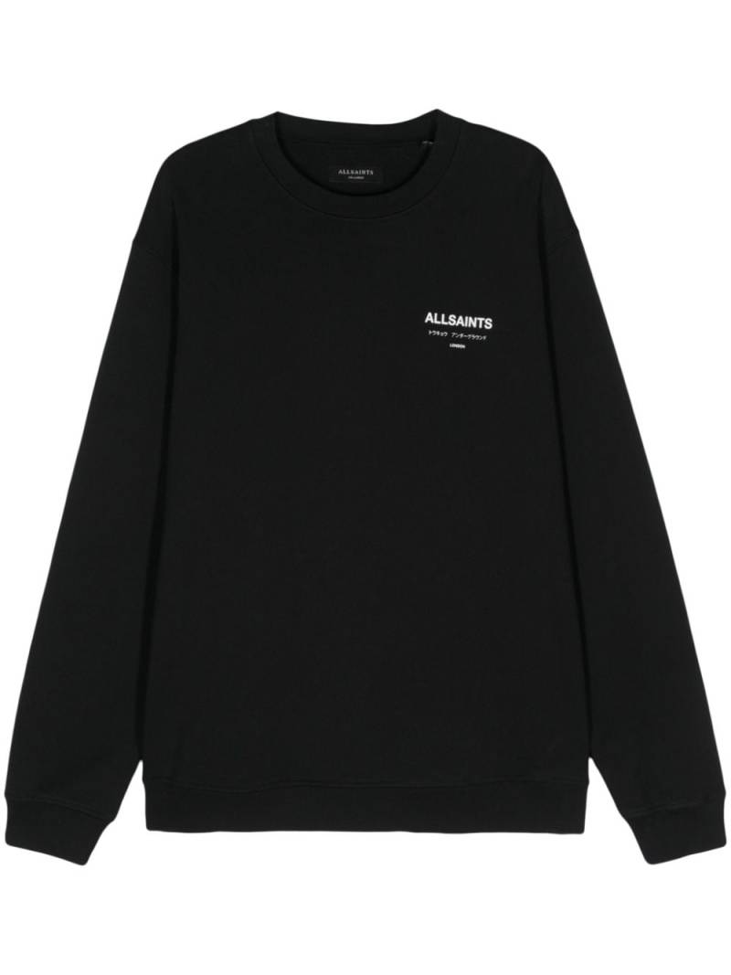 AllSaints Underground cotton sweatshirt - Black von AllSaints