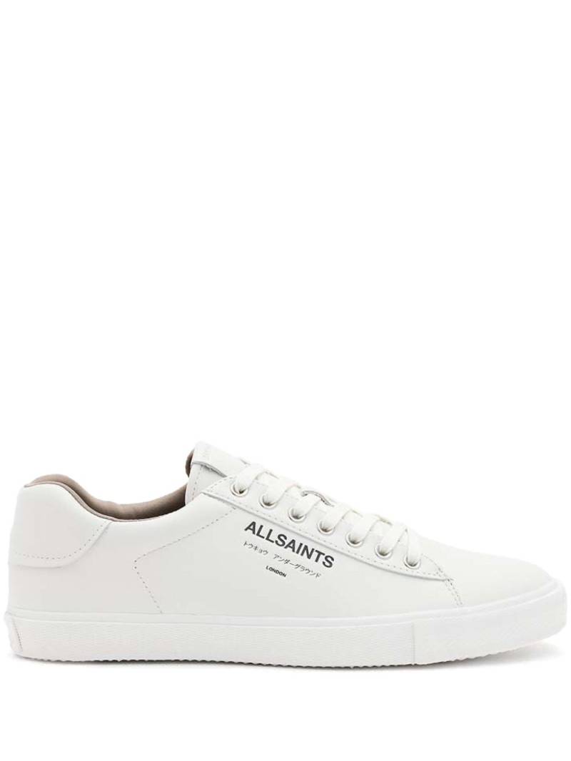 AllSaints Underground leather trainers - White von AllSaints