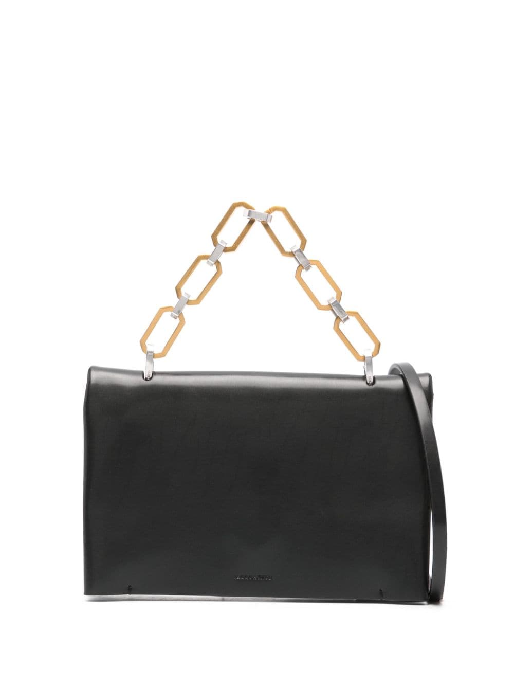 AllSaints Yua leather clutch bag - Black von AllSaints