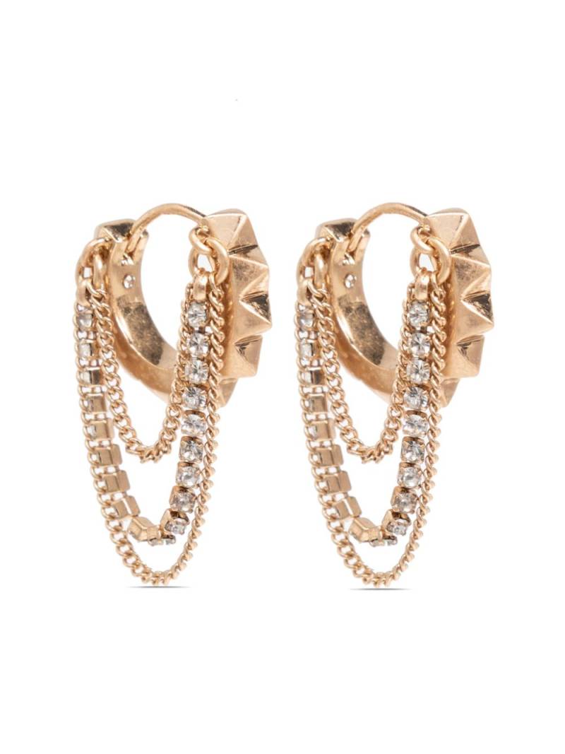 AllSaints chain-link earrings - Gold von AllSaints