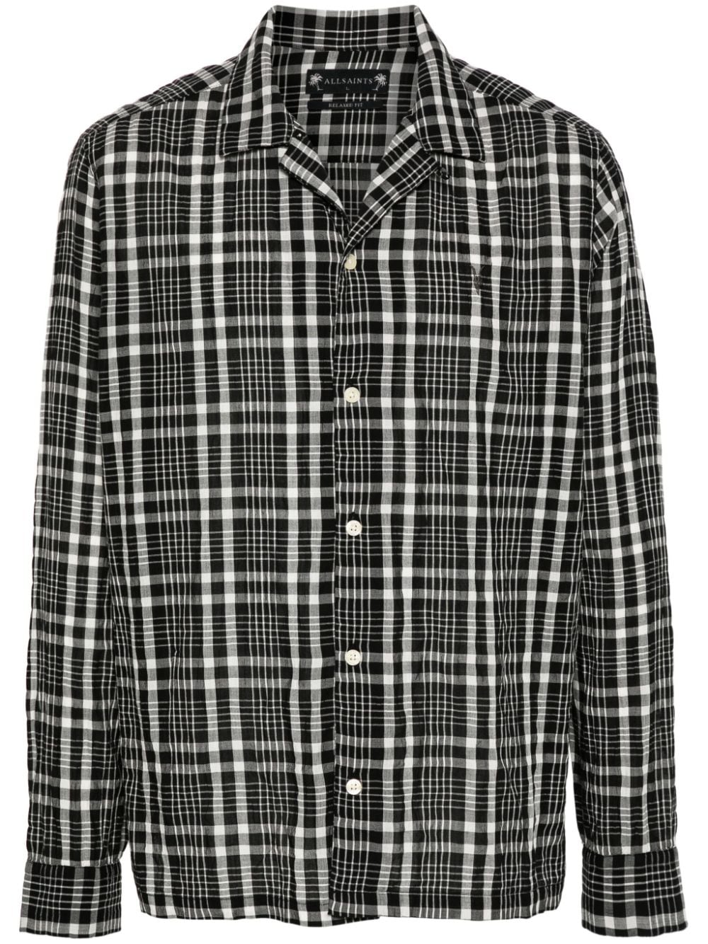 AllSaints check-pattern shirt - Black von AllSaints