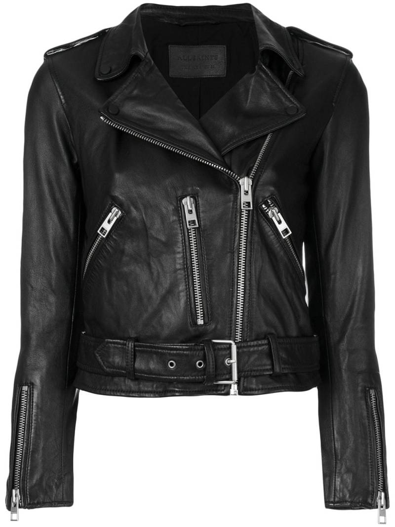 AllSaints cropped jacket - Black von AllSaints