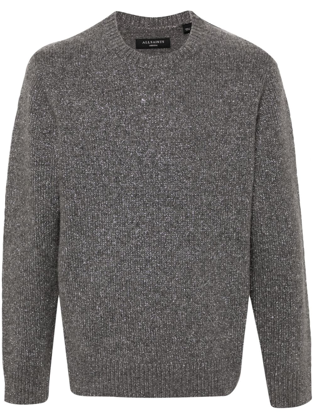 AllSaints metallic-threading brushed jumper - Grey von AllSaints