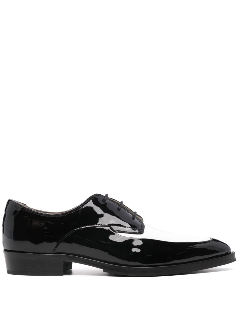 AllSaints patent leather Derby shoes - Black von AllSaints