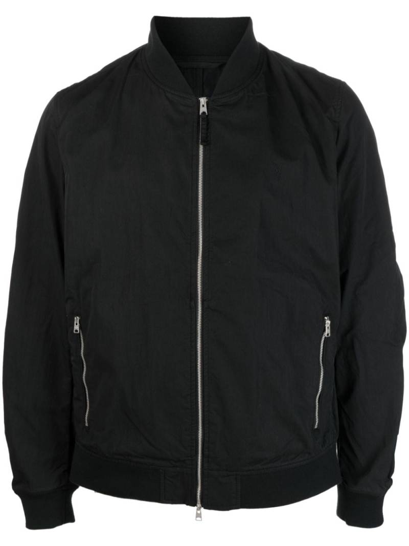 AllSaints stretch-cotton bomber jacket - Black von AllSaints