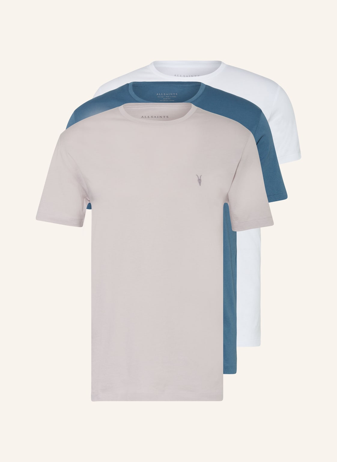 Allsaints 3er-Pack T-Shirts Tonic weiss von AllSaints