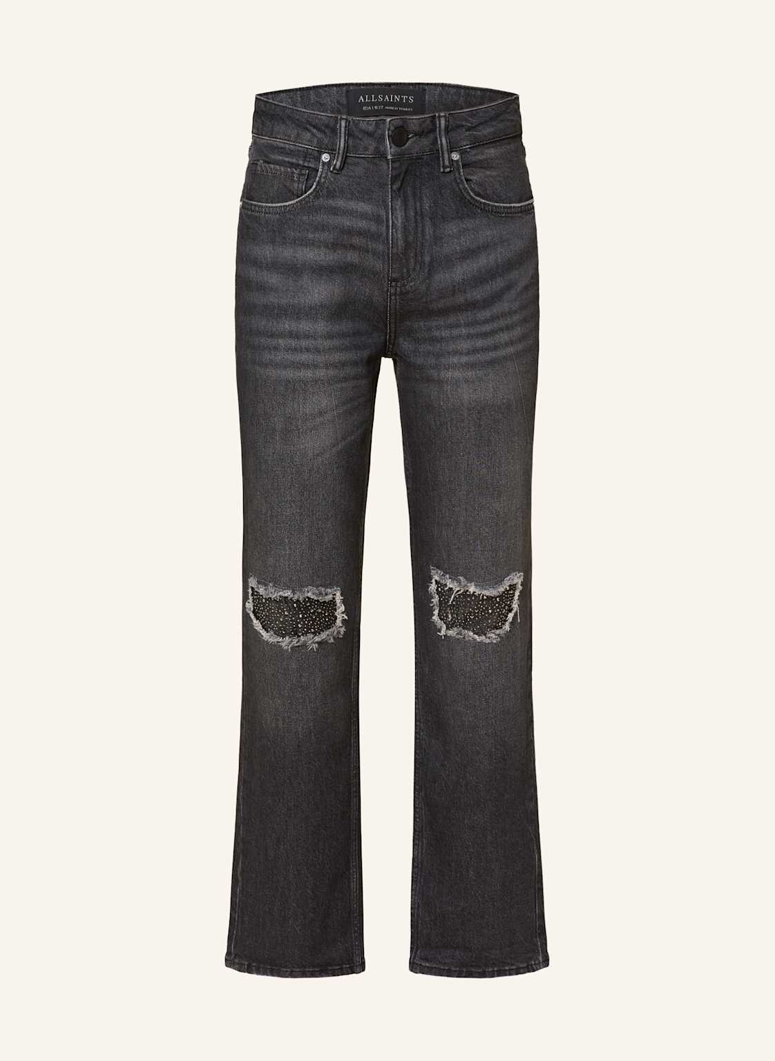 Allsaints 7/8-Jeans Ida Mit Schmucksteinen schwarz von AllSaints