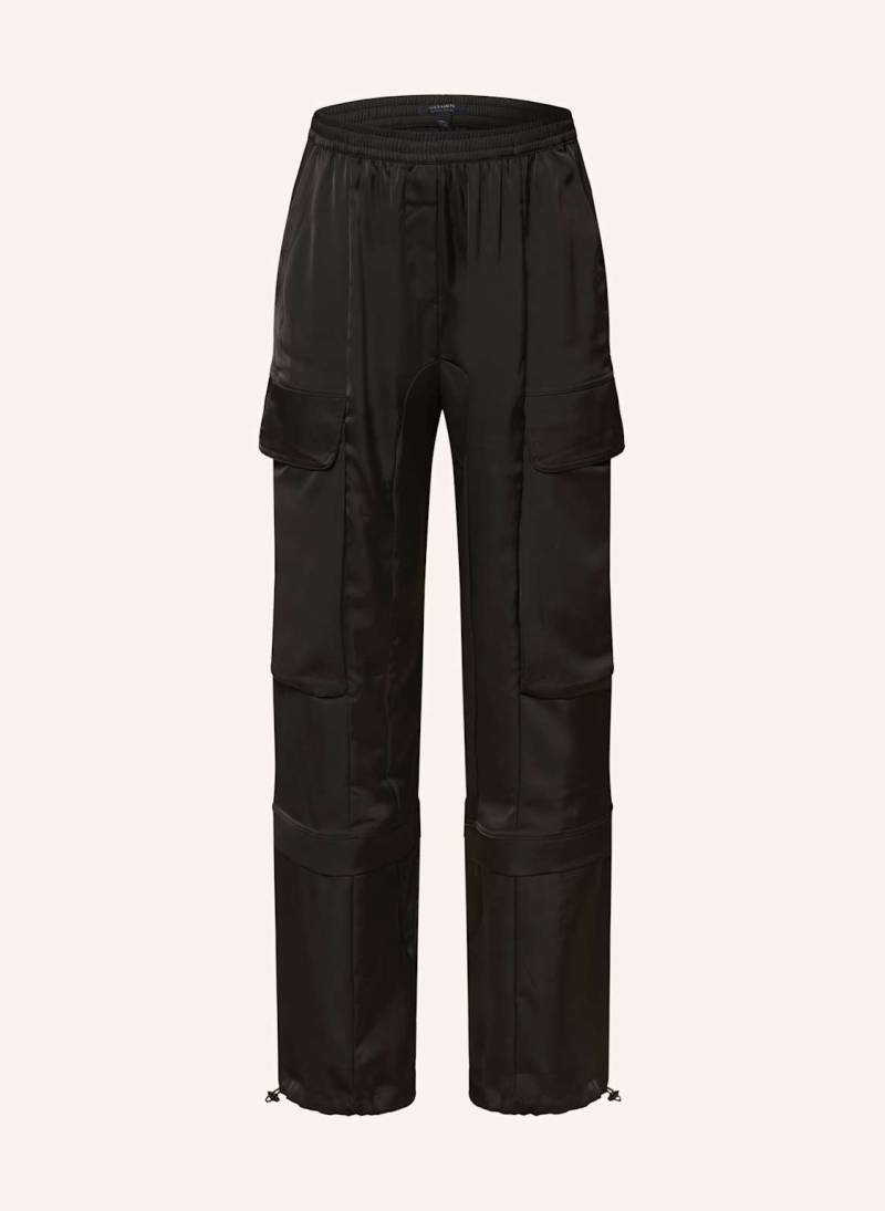 Allsaints Cargohose Barbara Aus Satin schwarz von AllSaints