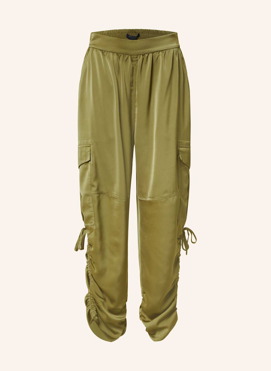 Allsaints Cargohose Kaye Aus Satin gruen Allsaints Cargohose Kaye Aus Satin gruen von AllSaints