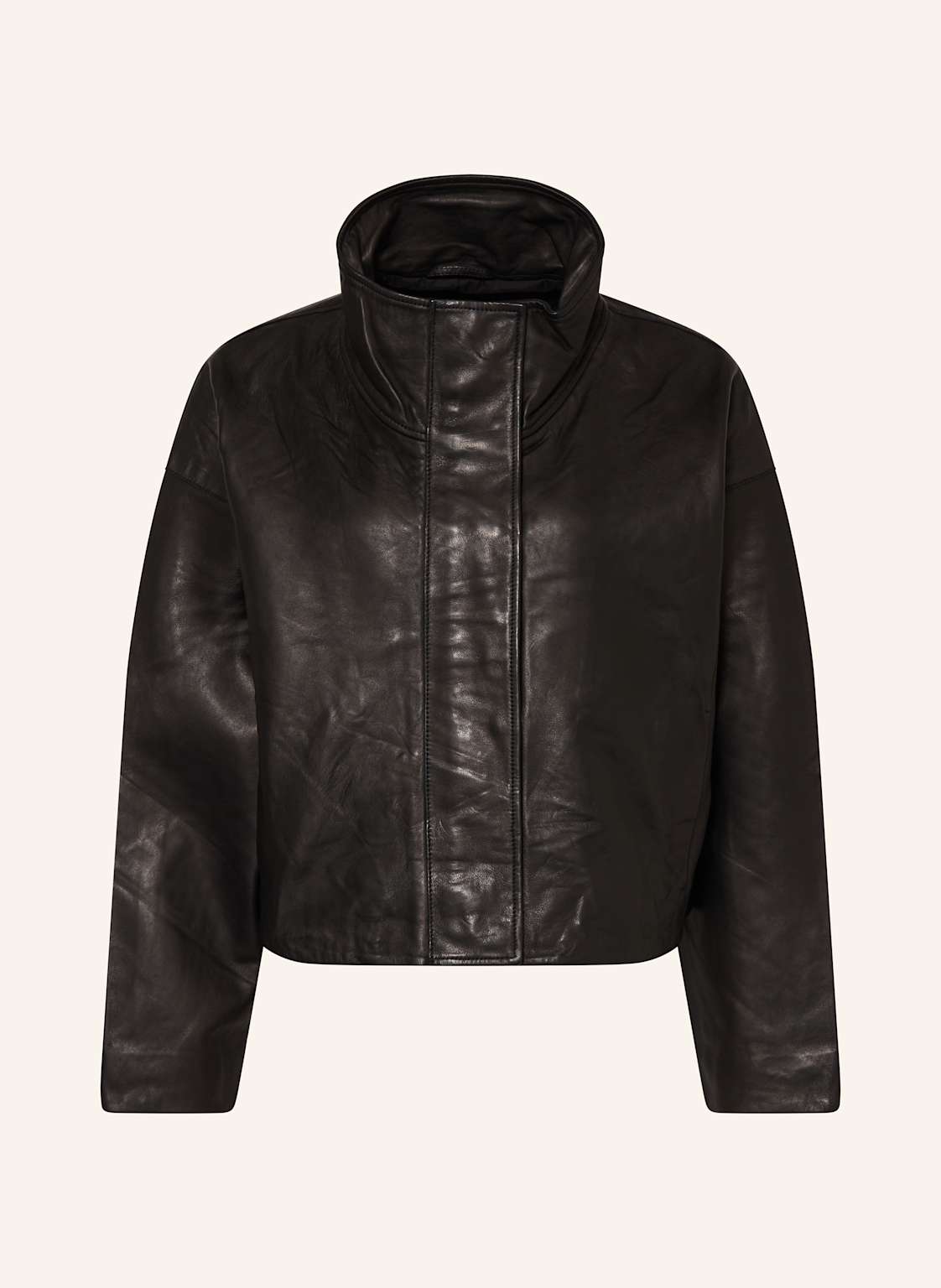 Allsaints Cropped-Lederjacke Ryder schwarz Allsaints Cropped-Lederjacke Ryder schwarz von AllSaints