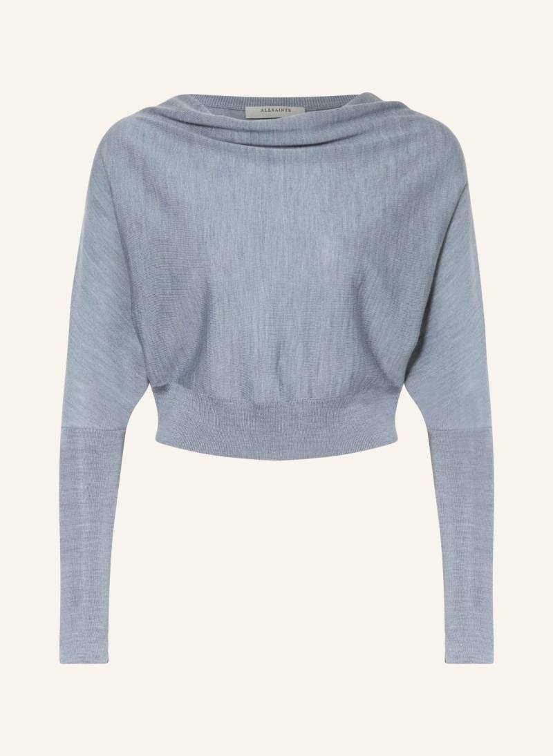 Allsaints Cropped-Pullover Ridley blau von AllSaints