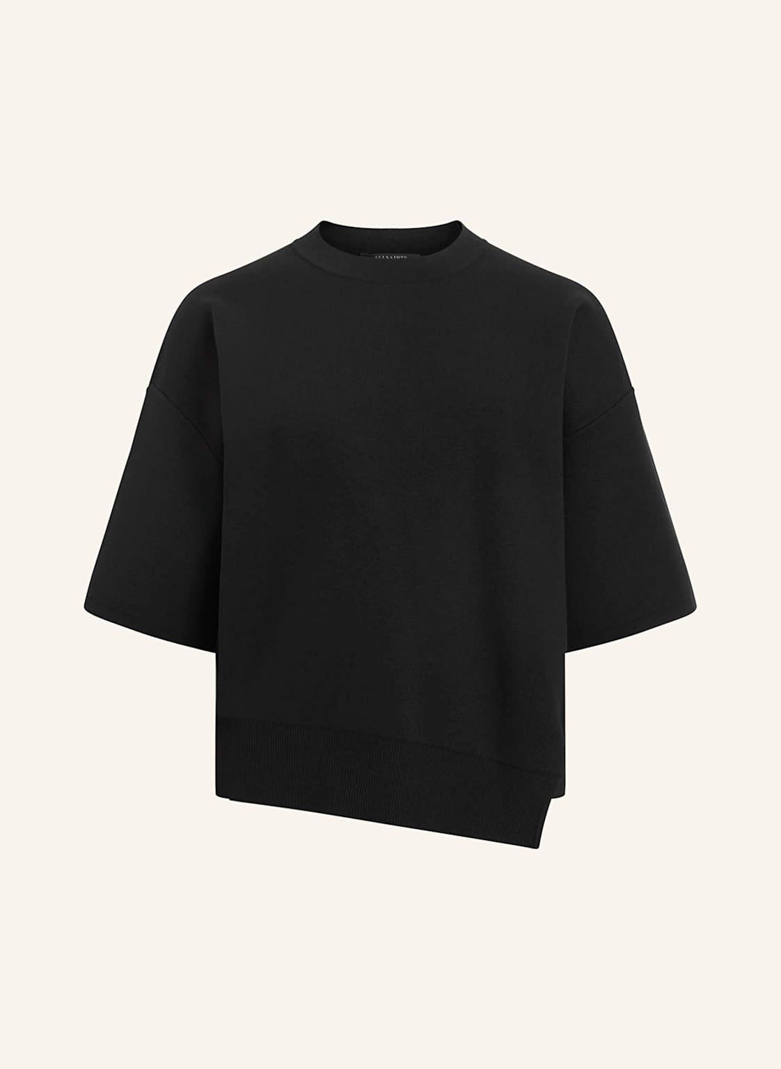 Allsaints Cropped-Strickshirt Remi schwarz von AllSaints