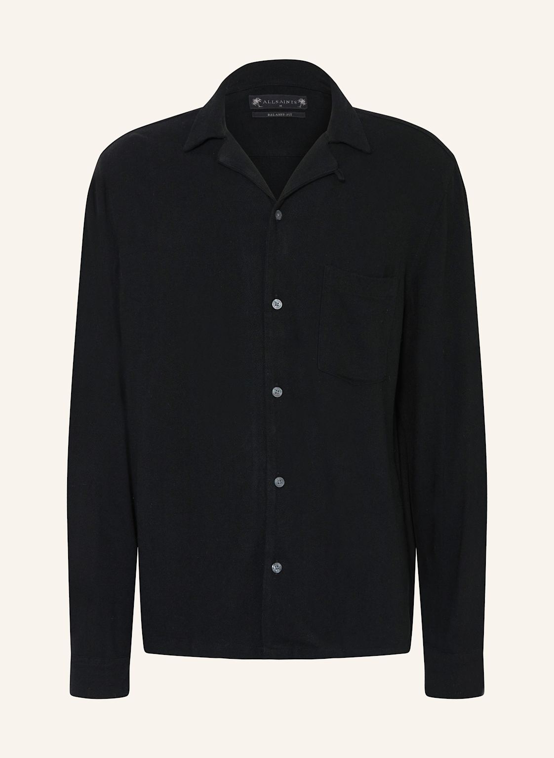 Allsaints Hemd Cudi Relaxed Fit schwarz von AllSaints